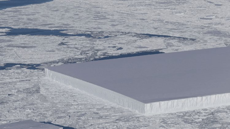 ¿Por qué este iceberg descubierto por la Nasa tiene una forma rectangular casi perfecta?